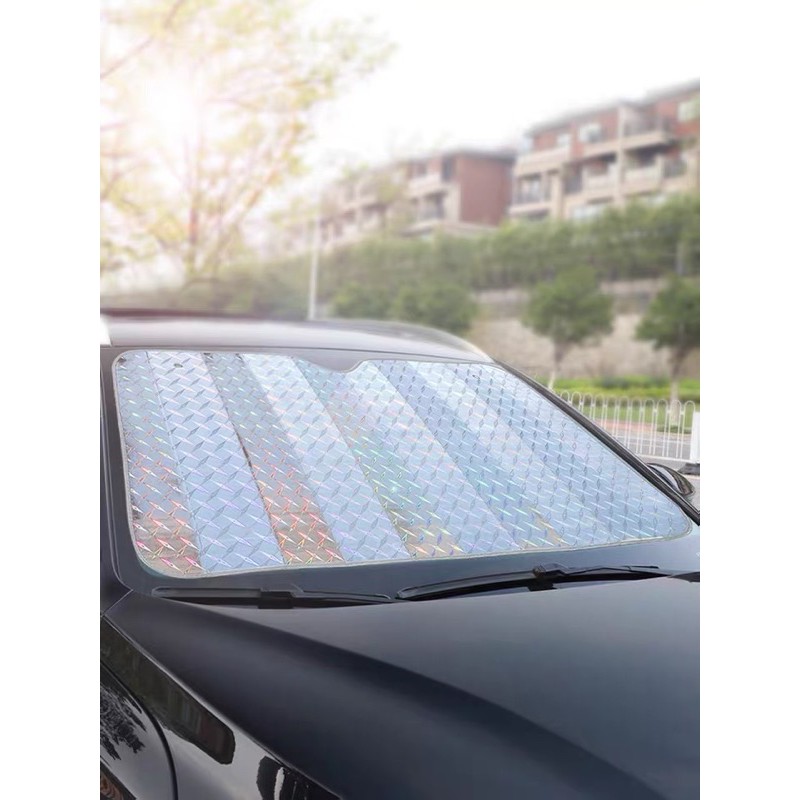 Front Car Sunshade Windshield-Jumbo/Standard Sun Shade Keeps Vehicle Cool-UV Ray