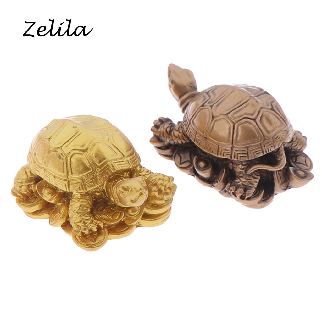 Lucky Fengshui Money Turtle Tortoise Figurine Statue Desktop Decorative ...