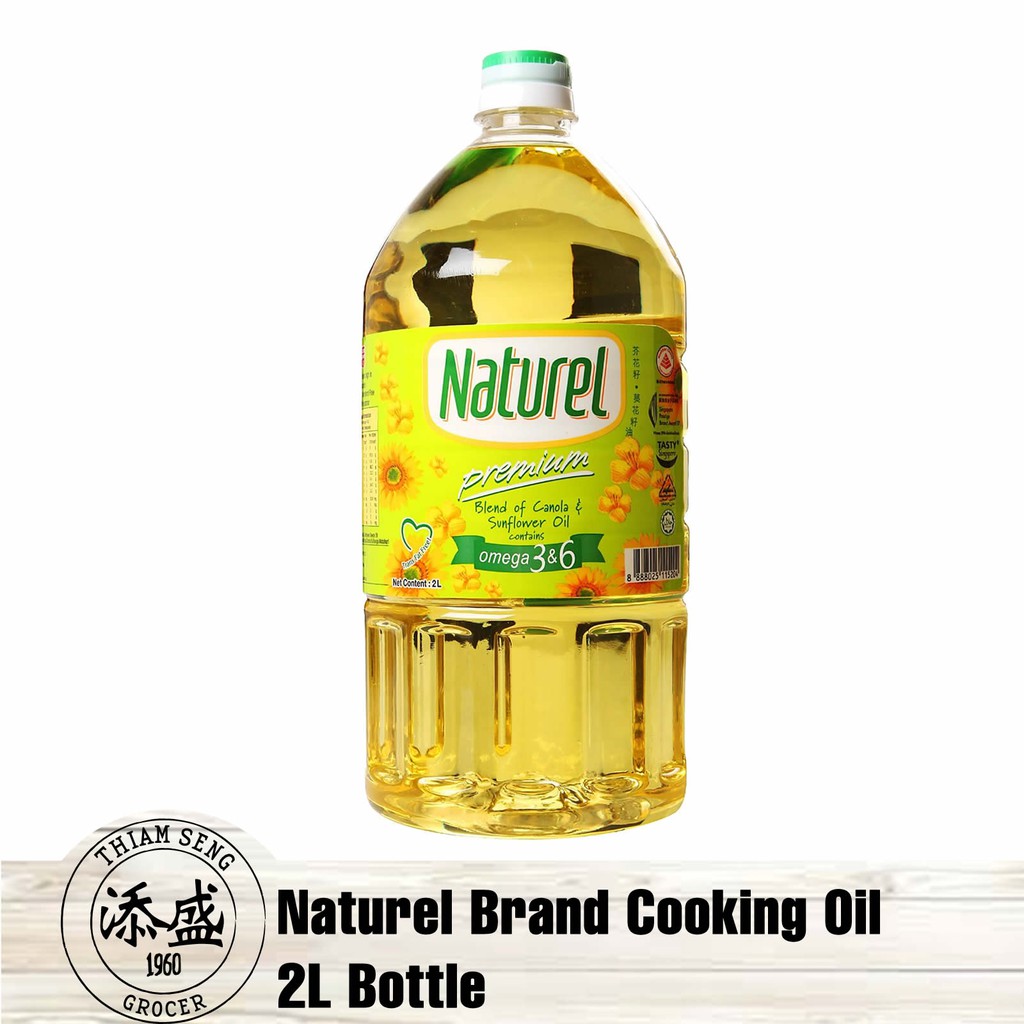 Naturel Brand Canola & Sunflower Blended Cooking Oil 2L [Local Seller