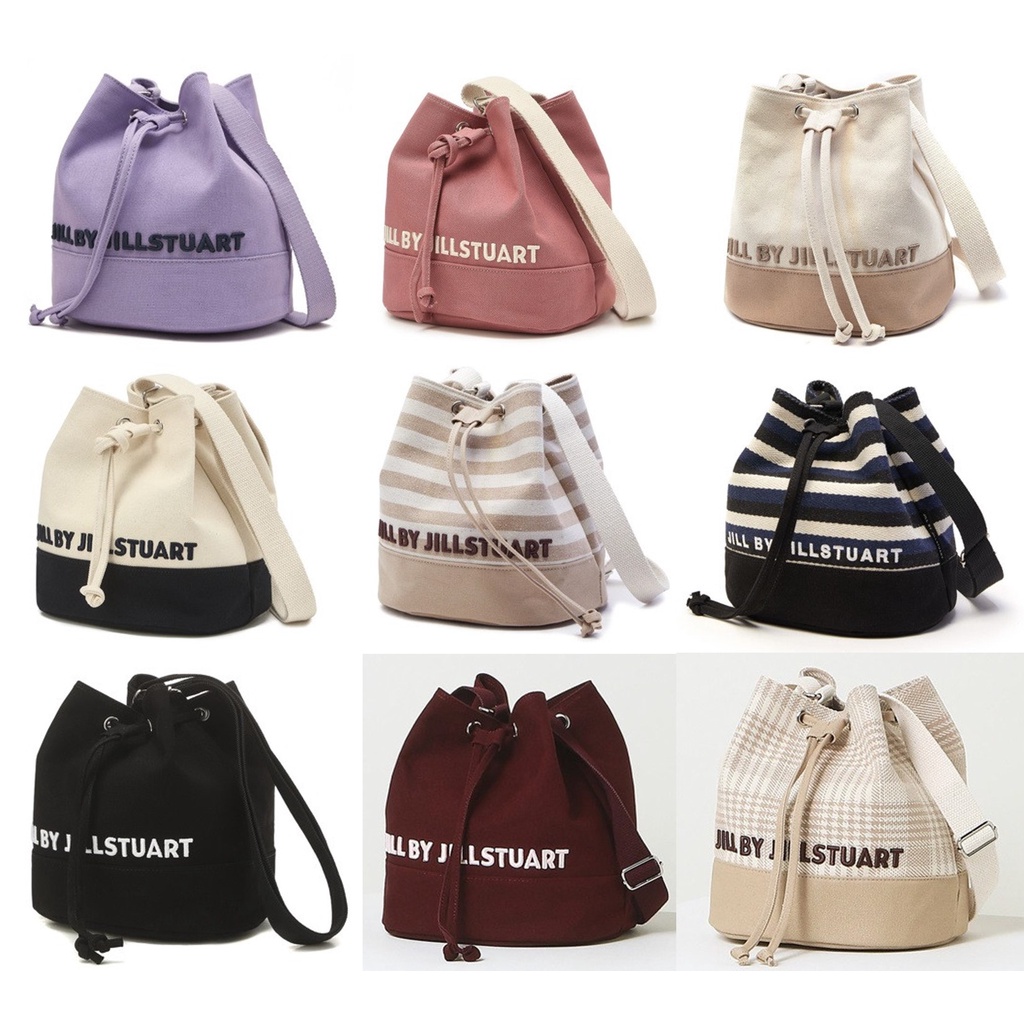 [JILLSTUART]★MOMO CANVAS DRAWSTRING BAG JILLSTUART] [MOMO] Logo Canvas Drawstring Bag 9Color ☆23SS