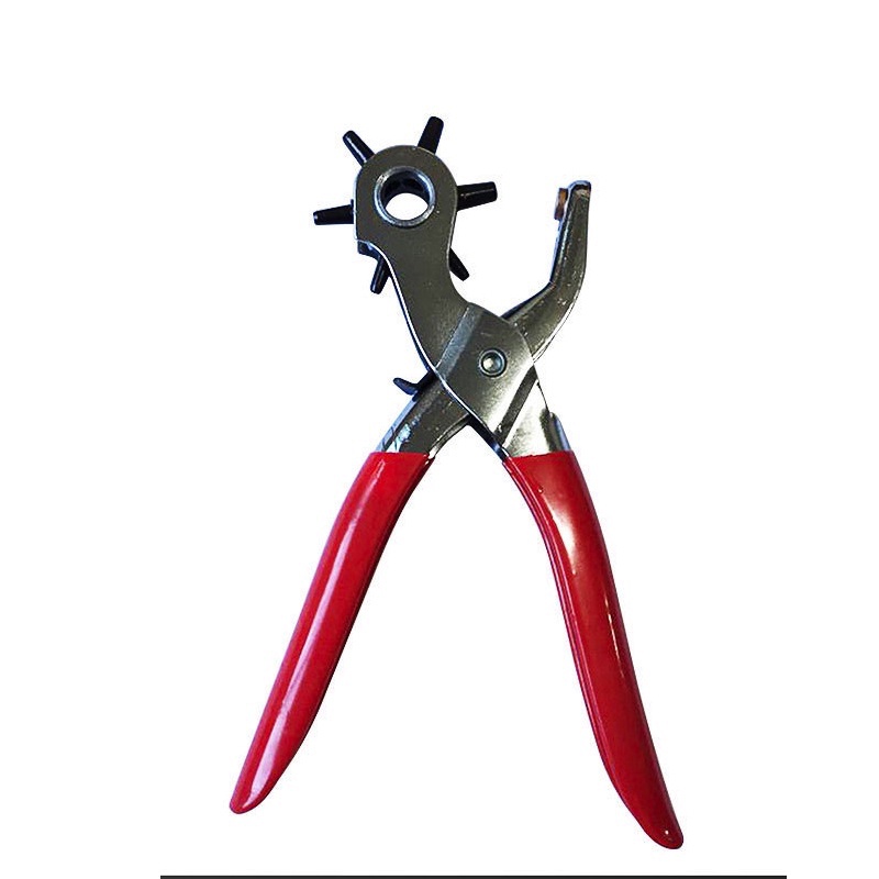 Professional Belt Hole Puncher Tool Revolving Punch Plier Kit Leather