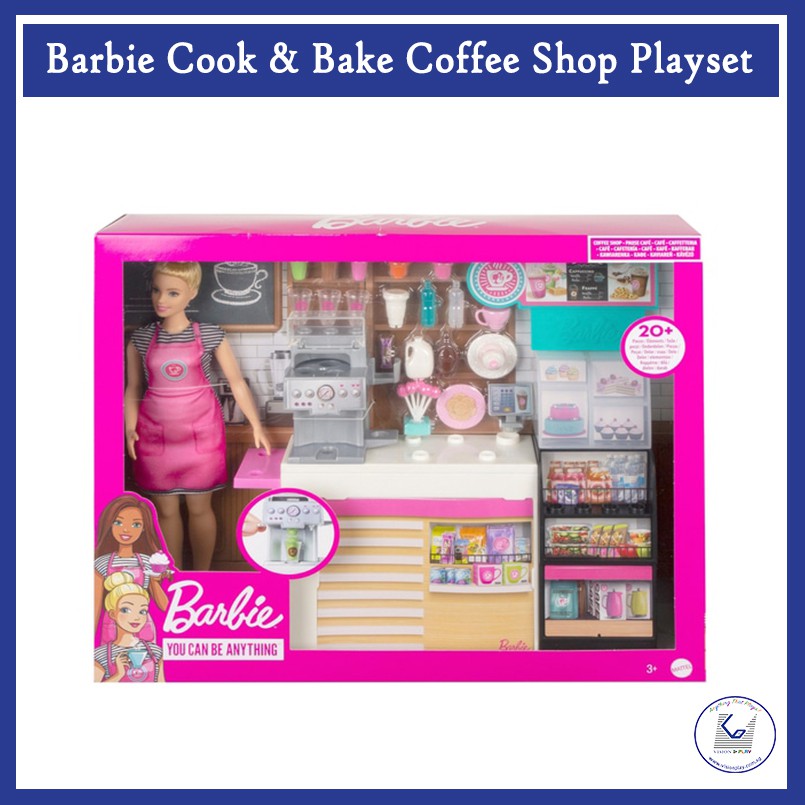 Original Mattel Barbie Coffee Shop Playset Shopee Singapore