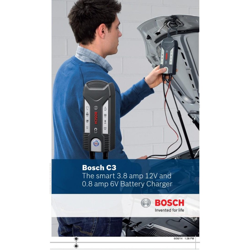 Bosch Car Battery charger Shopee Singapore