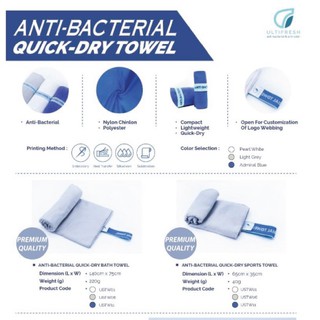 Gildan Ready Stock Ultifresh Premium Super Quick Dry Microfiber Anti ...