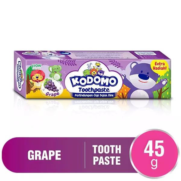 Kodomo Pasta Gigi Grape Tube 45 gr x3 - Gambar 2