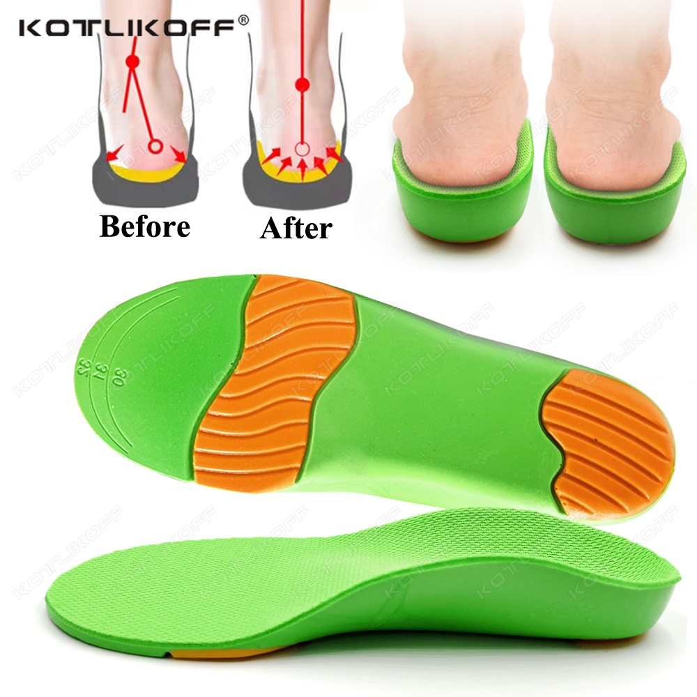 Orthopedic Arch Support Insoles For Kids Women Children Flat Foot Shoes ...