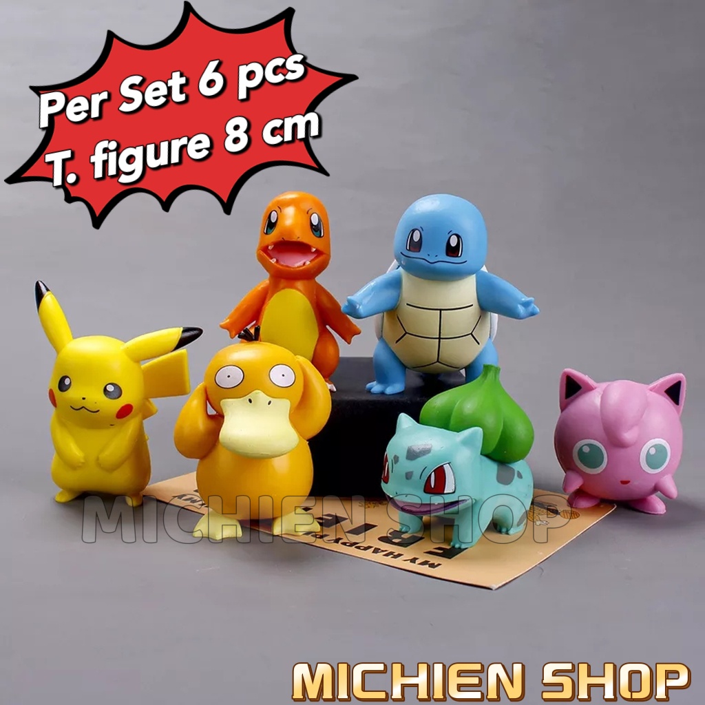 POKEMON PIKACHU ACTION FIGURE SET 6PCS/TOPPER TOY | Shopee Singapore