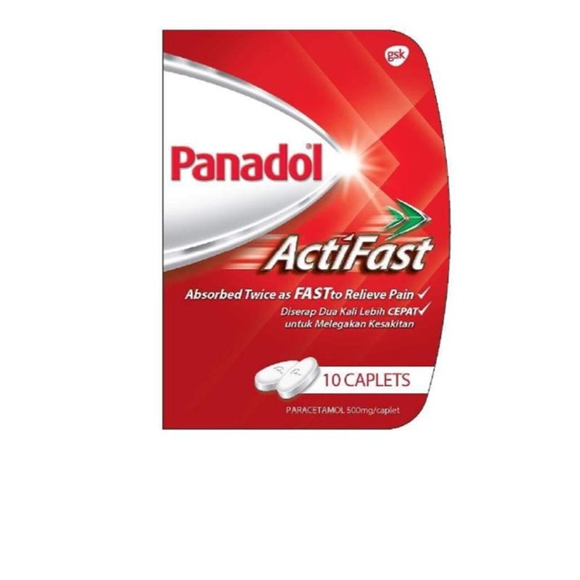PANADOL Actifast, Paracetamol for Fast Pain Relief, Headache, Fever