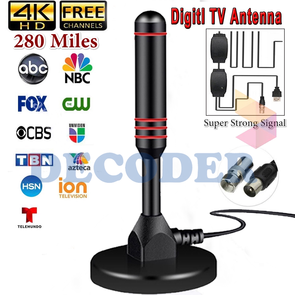 (READY STOCK) HDTV UHF Digital Indoor Antenna Aerial with Booster