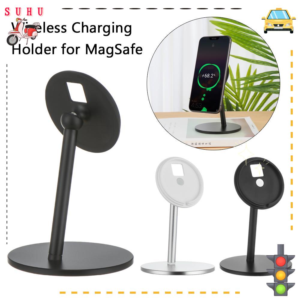 SUHU Office Stand Aluminum Alloy for MagSafe Phone Holder Bracket Desktop Adjustable Home Wireless Charger/Multicolor