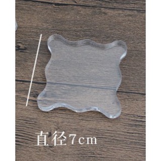 Acrylic Clear Stamp Block Handle Stamping Photo Album Decor Stamping Tools  for Scrapbooking DIY Crafts Stamps Making