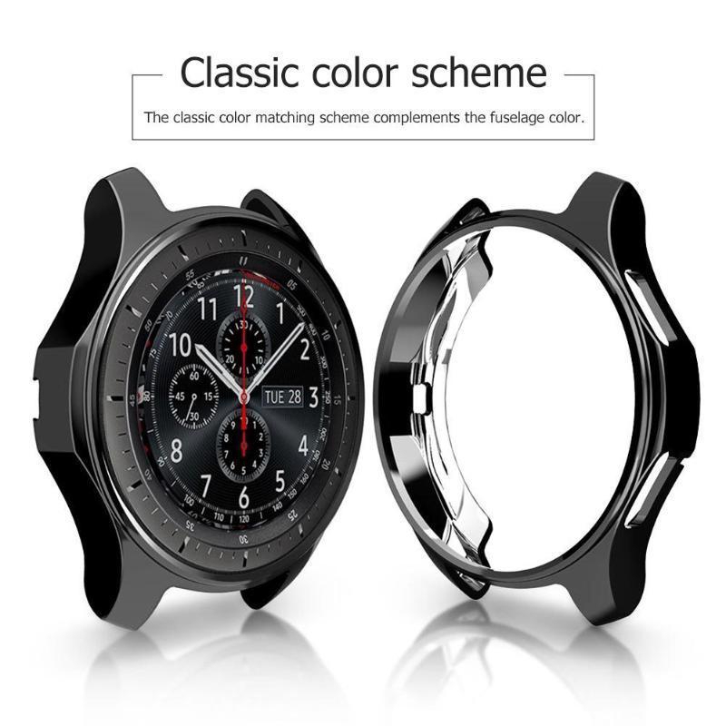 Samsung Gear S3 Frontier Galaxy Watch 46mm 42mm Bumper Soft Plated Tpu Smart Watch Accessories Protective Shell Case Shopee Singapore