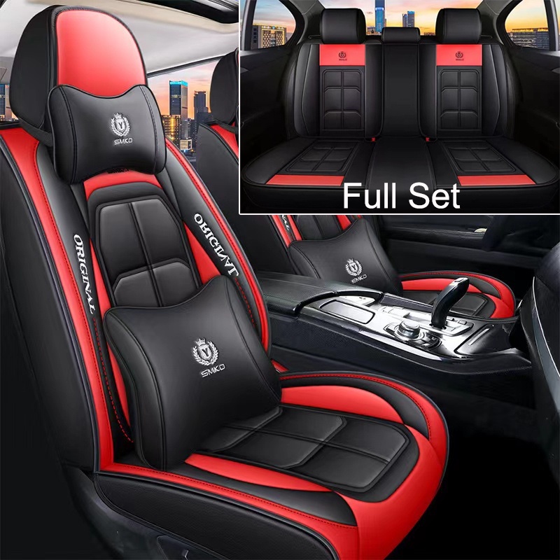 thumbnail image 2 of PU Leather Full Set Car Seat Covers For Toyota Corolla – 5 Seats, Airbag Friendly, Waterproof 2 of 6