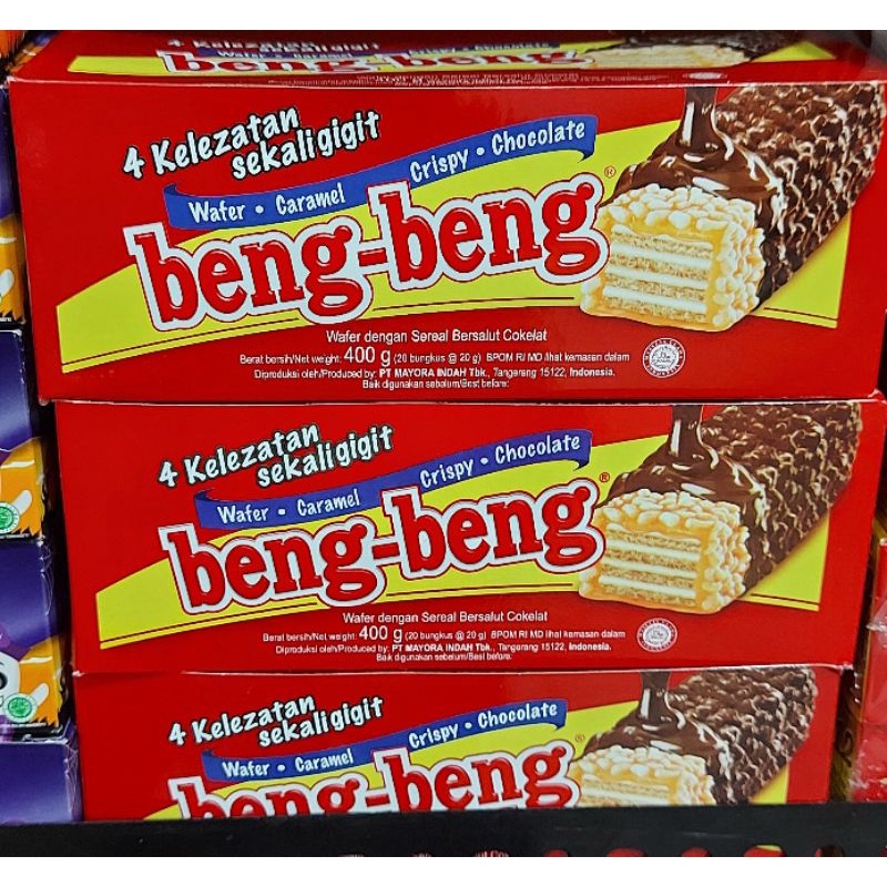 Beng Beng Chocolate Crispy Wafer 1 box contains 17 pcs | Shopee Singapore