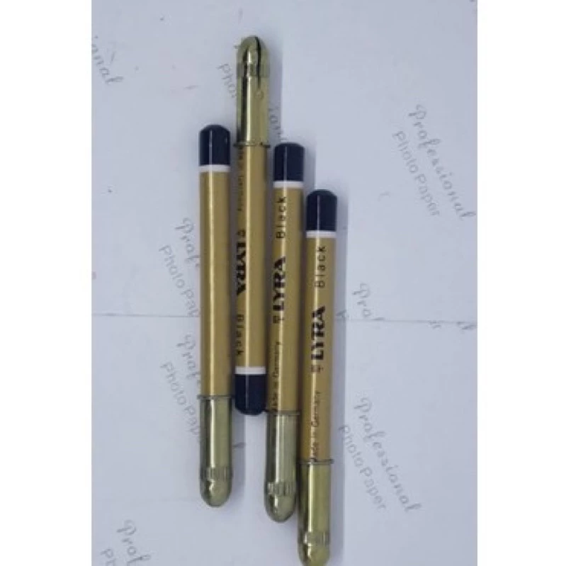 12pcs Pensil Alis Lyra Black Brown Celak Hitam Cokelat - Gambar 2