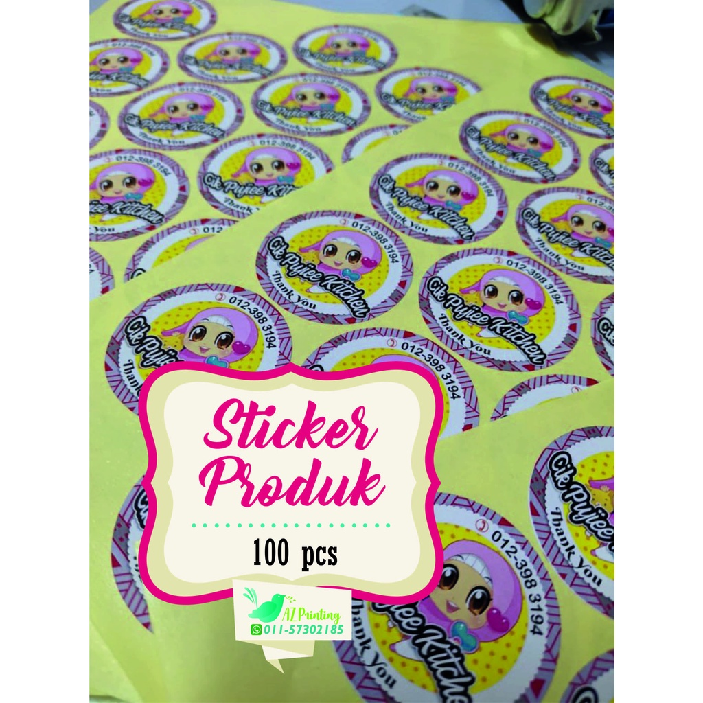 Product / Business Stickers (100 pcs) | Shopee Singapore