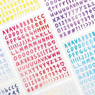 5/6/10 Sheets Glitter Letter Stickers Self-Adhesive Alphabet Stickers  Scrapbooking or Embellishment Alphabet Letters
