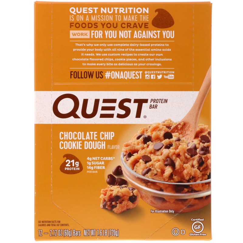 Quest Nutrition Protein Bar | Build Muscle | Healthy Snacks | Various ...