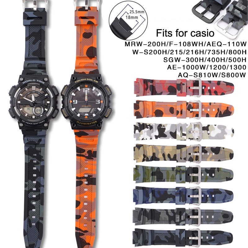 Casio watch orange on sale strap