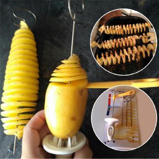 Diy Spiral Potato Cutter Twisted Slice Potato Tower Whirlwind Potato Cut  Creative Fruit And Vegetable Spiral Slicer For Kitchen