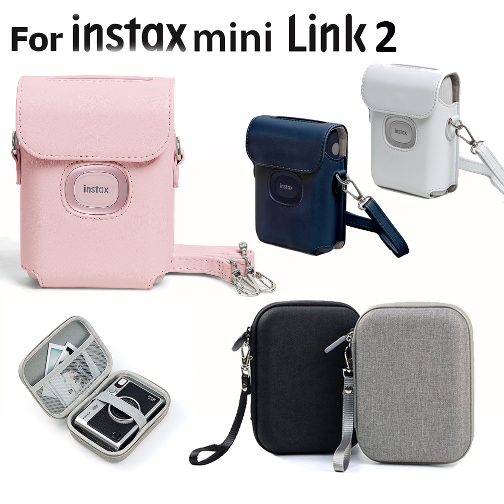 Crystal Transparent Hard Case For Instax Mini Link 2 Printer Protective  Cover Case Bag with Shoulder Strap Fall Prevention - AliExpress