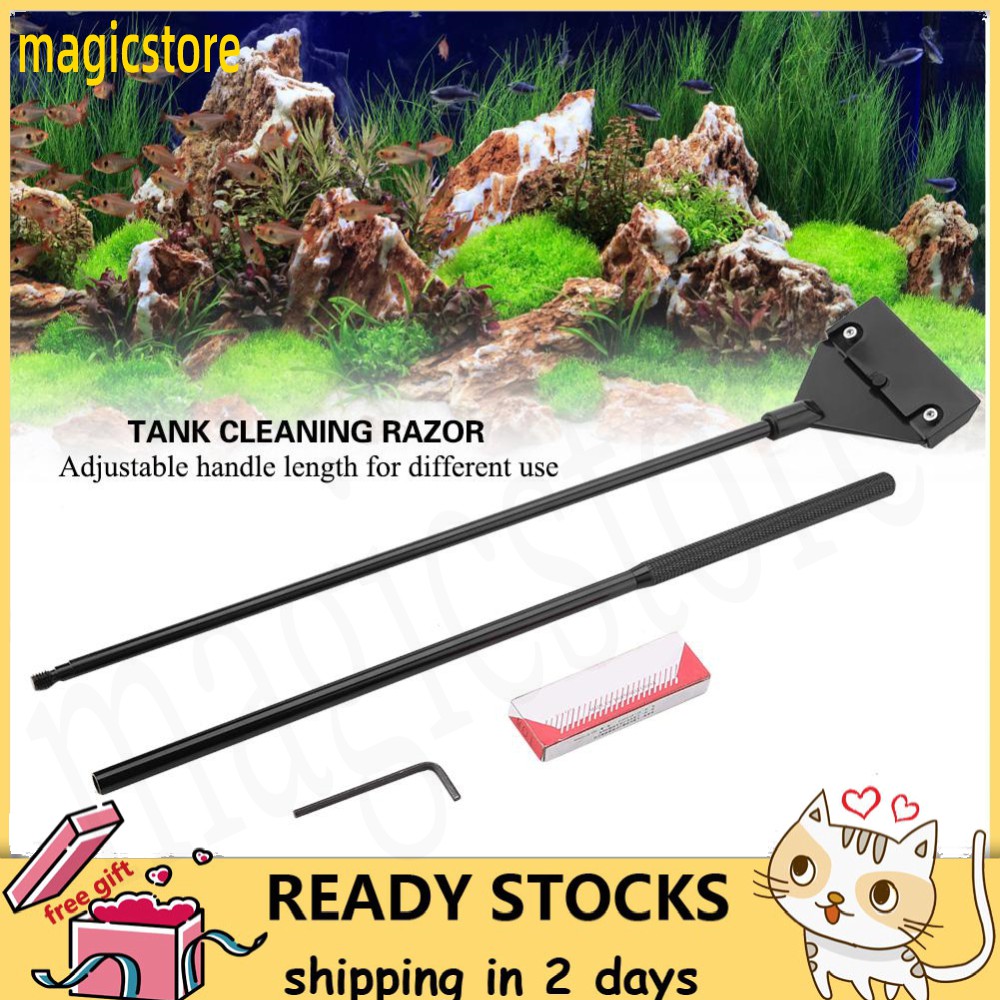 Fish Tanks Cleaner Algae Scraper Detachable Tank Razor Blade Glass