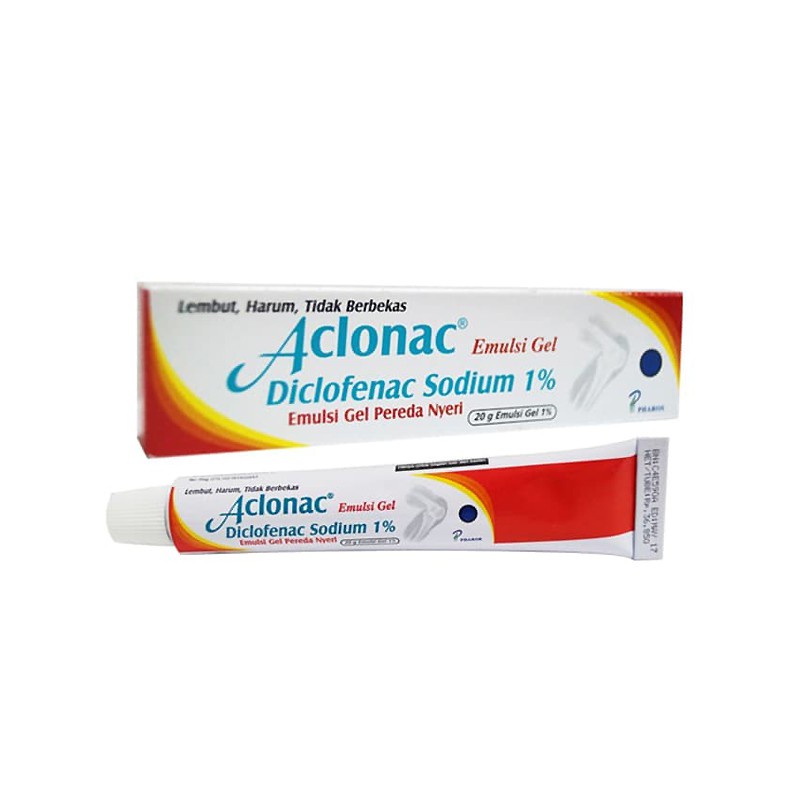 Aclonac Emulsi Gel 20gr / Aclonac / Nyeri Otot / Nyeri Sendi / Memar / Keseleo / Terkilir - Gambar 3