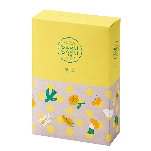 BANKAKU OFFICIAL STORE】 Sakusaku Nikki Scallop Crackers 6packsx2
