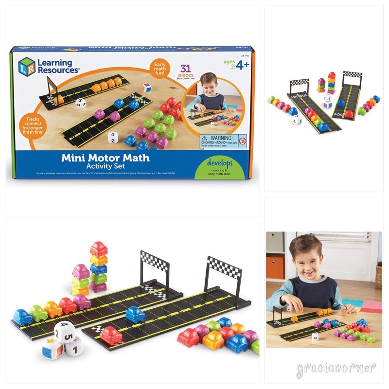 Learning Resources Mini Motor Math Activity Set | Shopee Singapore