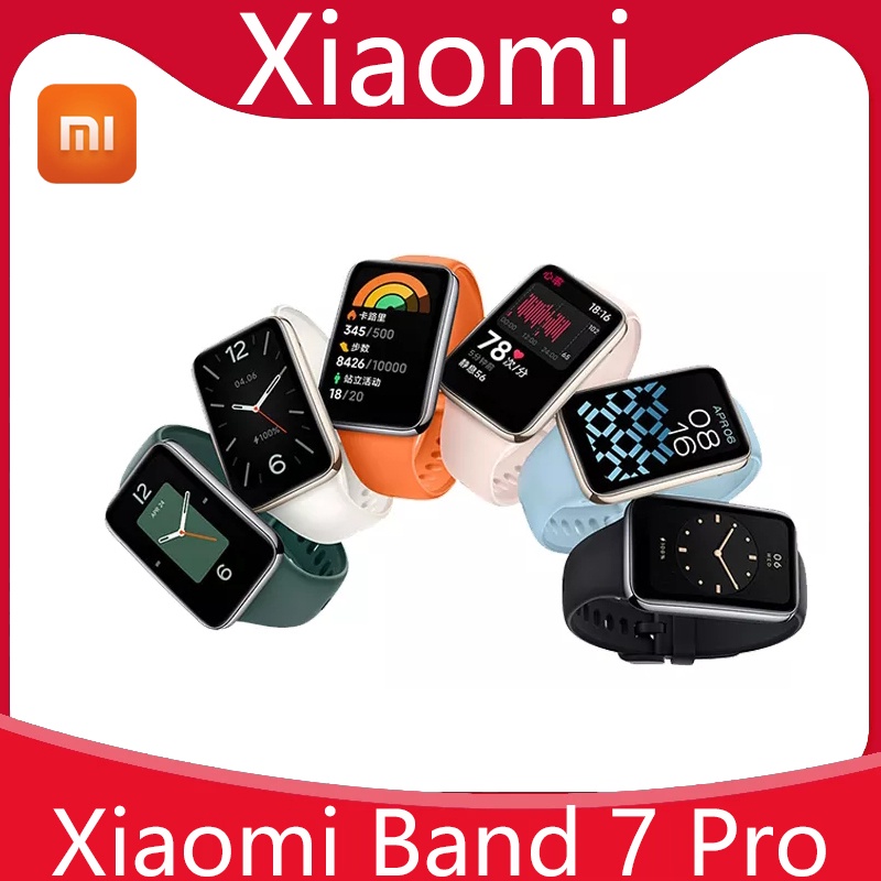 New Xiaomi Mi Band 7 Pro With GPS Smart Bracelet AMOLED Screen Blood Oxygen  Fitness Traker Waterproof Xiaomi Smart Band 7 Pro