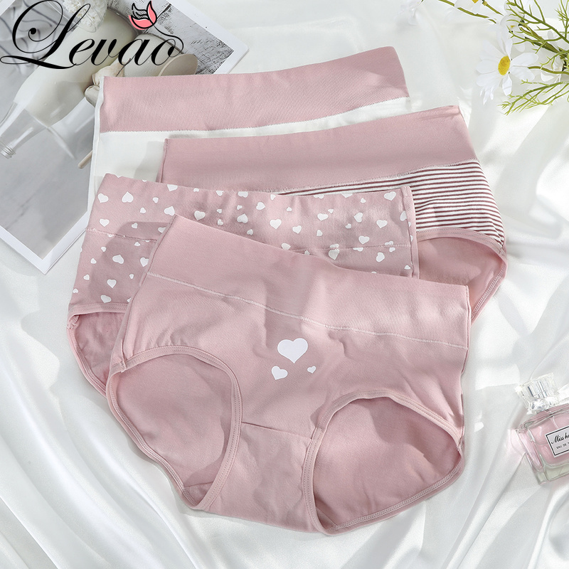 LEVAO Plus Size Panties Cotton High Waist Slimming Seamless Panty for ...