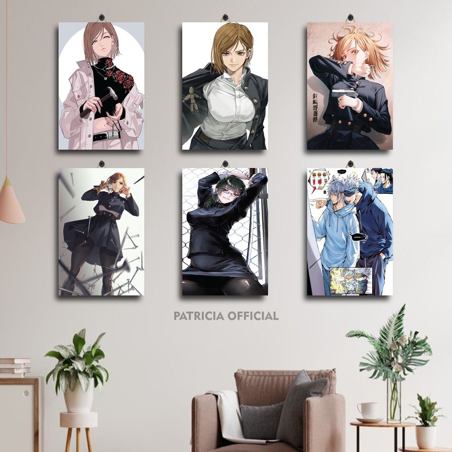 JUJUTSU KAISEN CHARACTERS ANIME ROOM DISPLAY 20X30 DWWFM/ZZK3M JUJUTSU ...
