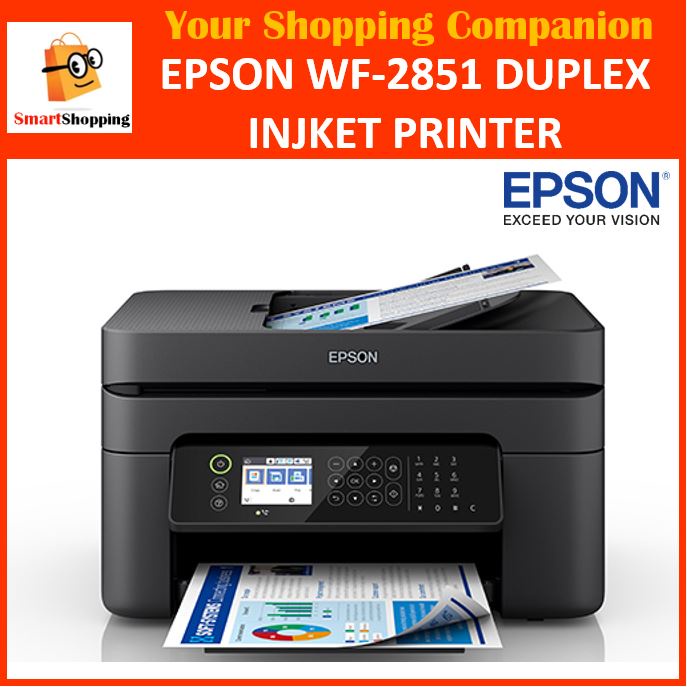 Epson Work Force WF-2851 Wi-Fi Duplex All-in-One Inkjet Printer 2 years ...