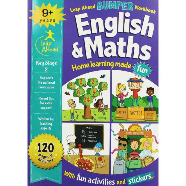 Leap Ahead Bumper Workbook English & Maths Home Learning Made fun with ...