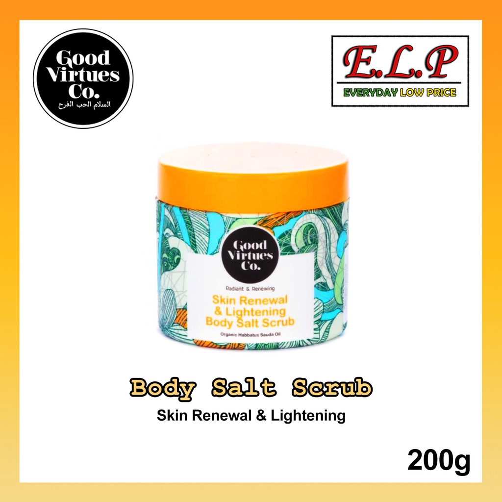 Good Virtues Co. Skin Renewal & Lightening Body Salt Scrub 200g