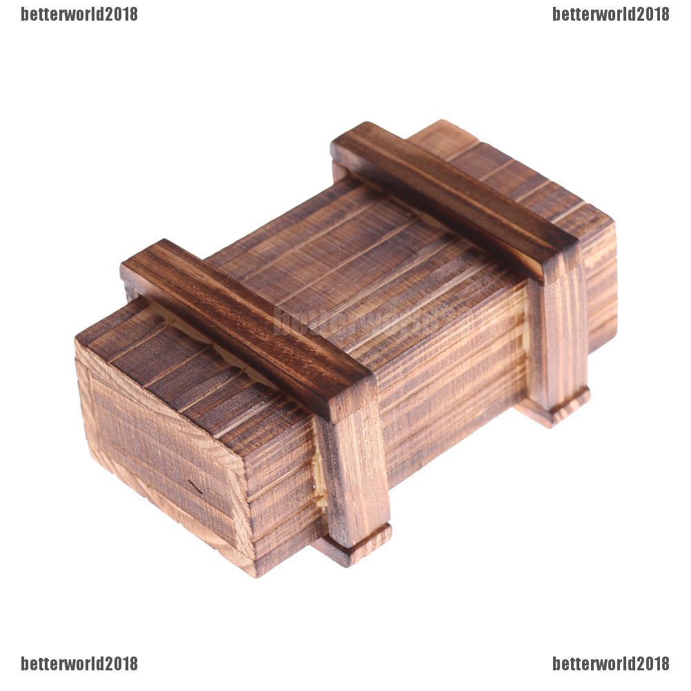 [BEW] Box Puzzle Magic Wooden Brain Teaser Secret Gift Drawer ...