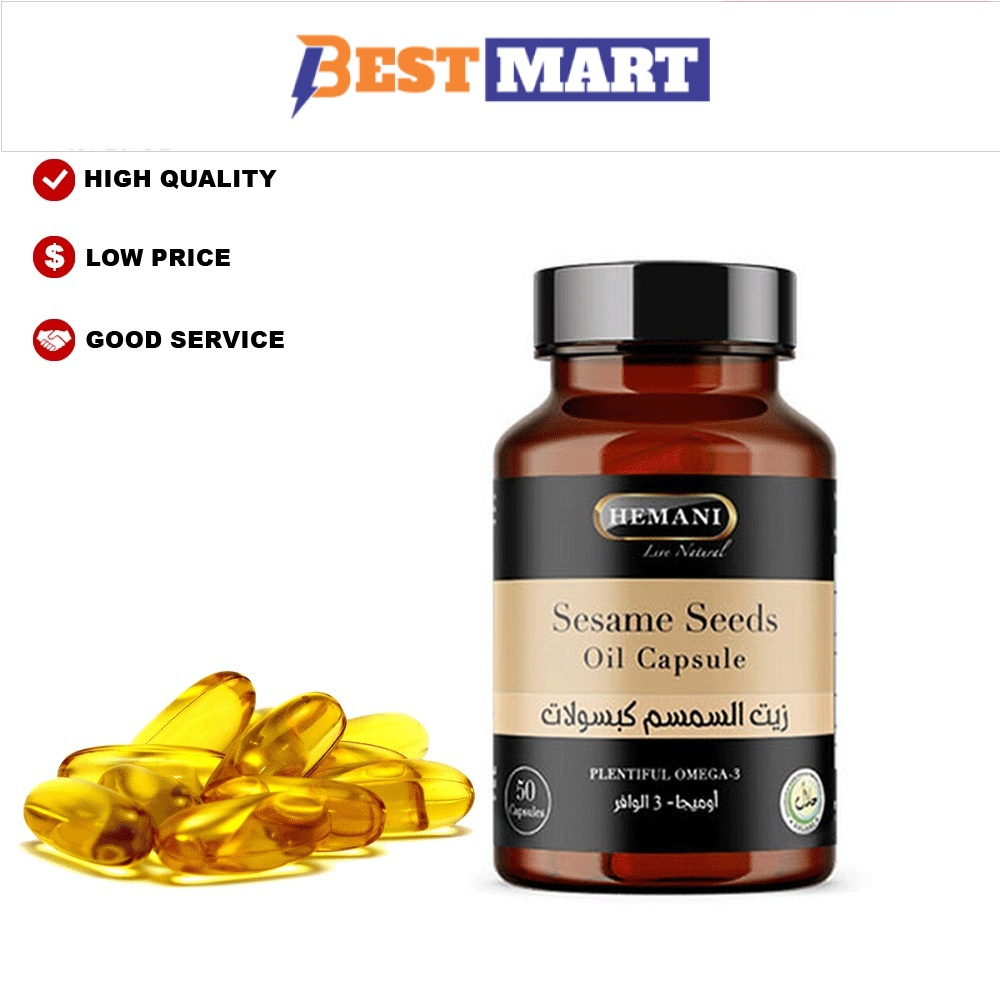 Hemani Sesame Seeds Oil Capsules ( 50 Capsules ) Shopee Singapore