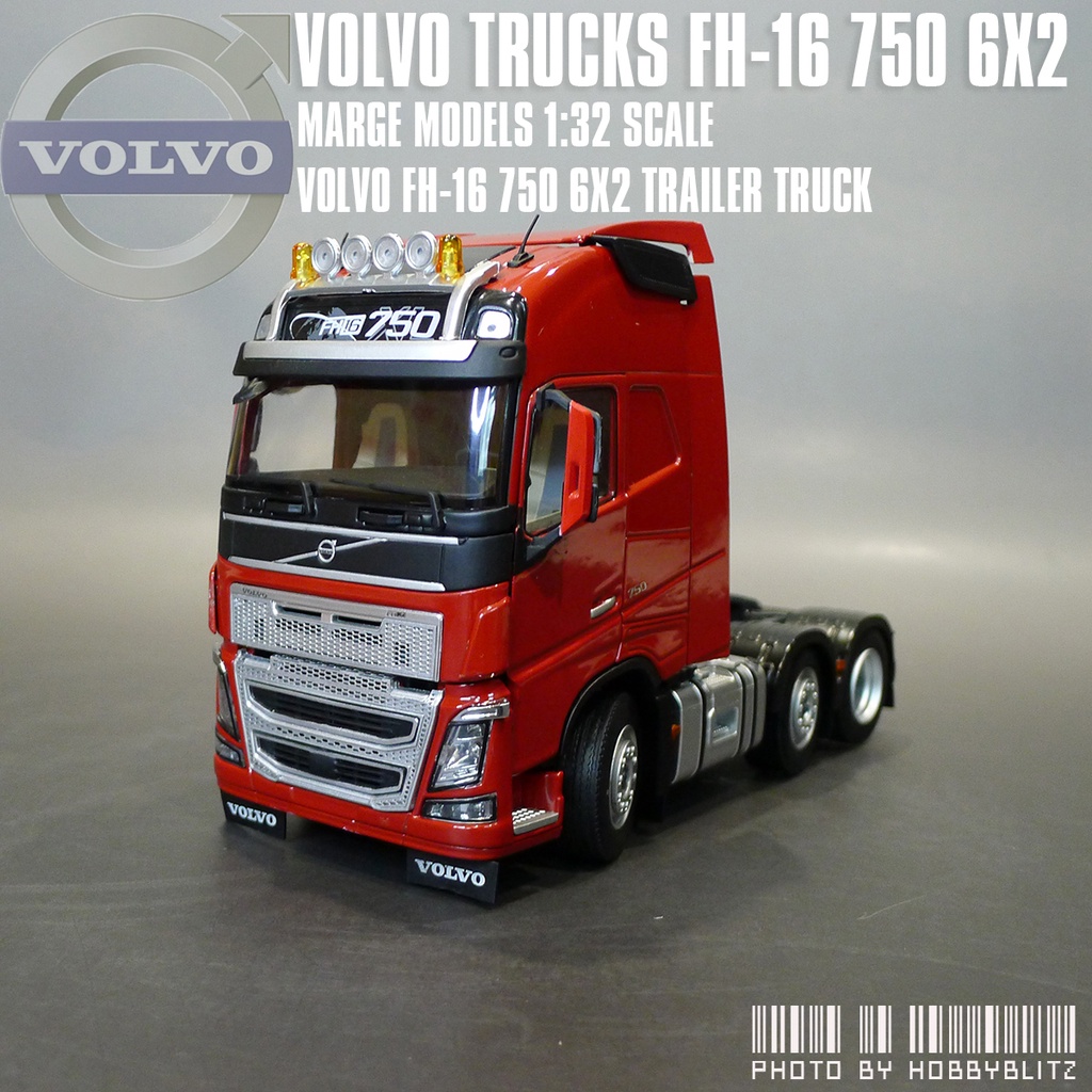11R-006 Marge Models 1/32 ボルボ FH16 6x2 MARGE MODELS 1811-04 Volvo FH16 6x2 blue 94,00 € MARGE MODELS
