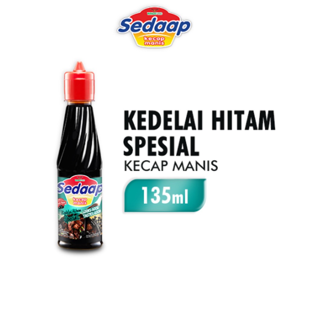 Sedaap Kecap Manis Kedelai Hitam Spesial Botol 135 ml