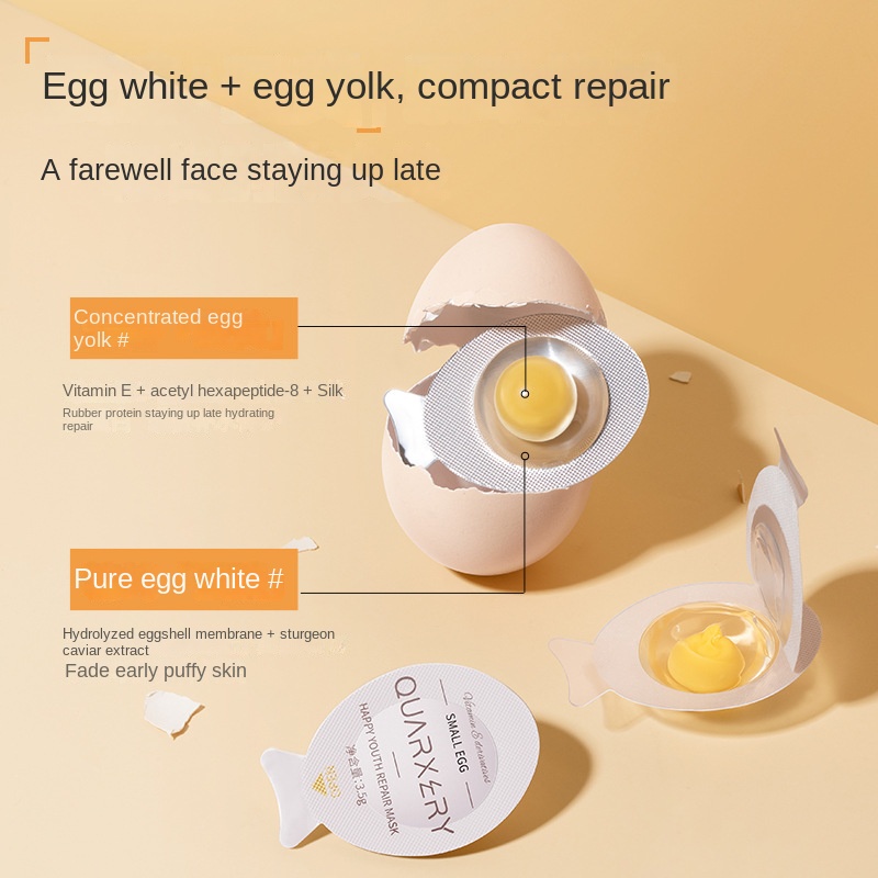 QUARXERY Small Egg Mask Moisturizing Egg Mask Nowash Sleeping Mask