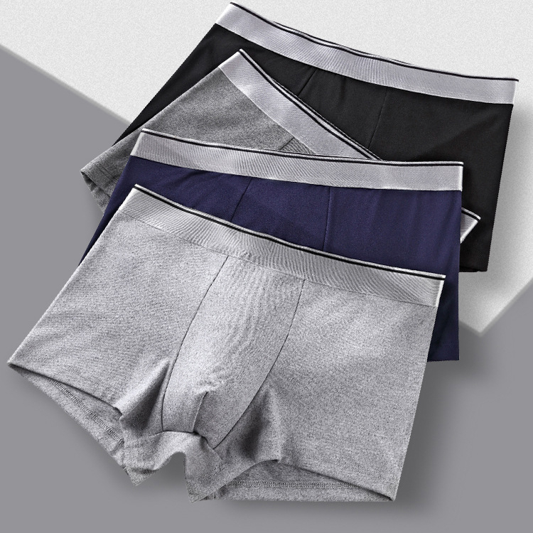 4 pcs/lot Men Underwear Boxer Briefs Cotton Trunks Boxer | Shopee Singapore