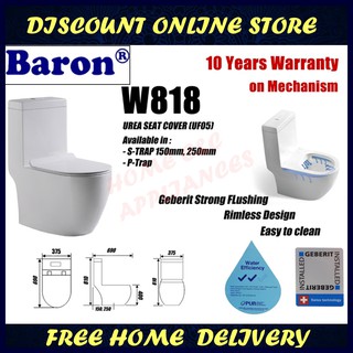 Baron Toilet Bowl W888 - Best Price in Singapore - Dec 2023