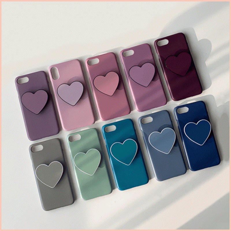 ins Big Heart Love bracket Plain Color Grip Griptok Phone Holder