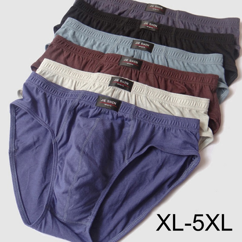 cheapest Cotton Mens Briefs Plus Size Men Underwear Panties XL-5XL