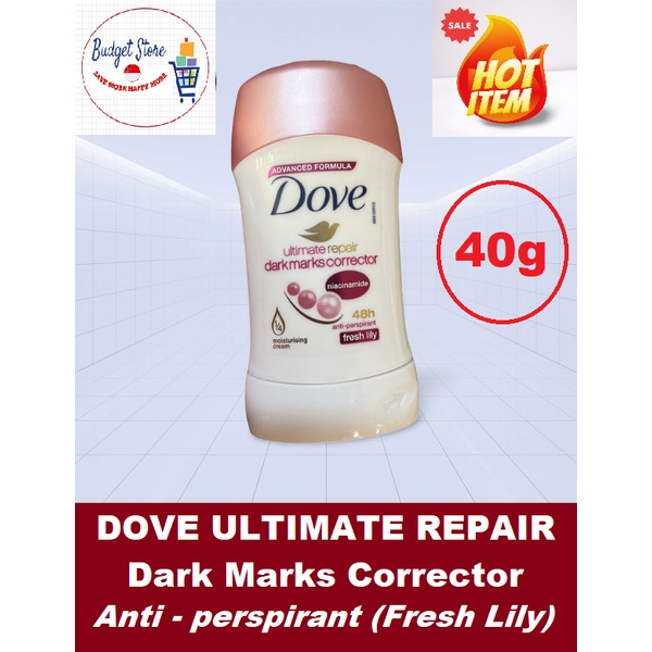 Dove Ultimate Repair Dark Marks Corrector Deodorant Stick Fresh Lily 40g Shopee Singapore
