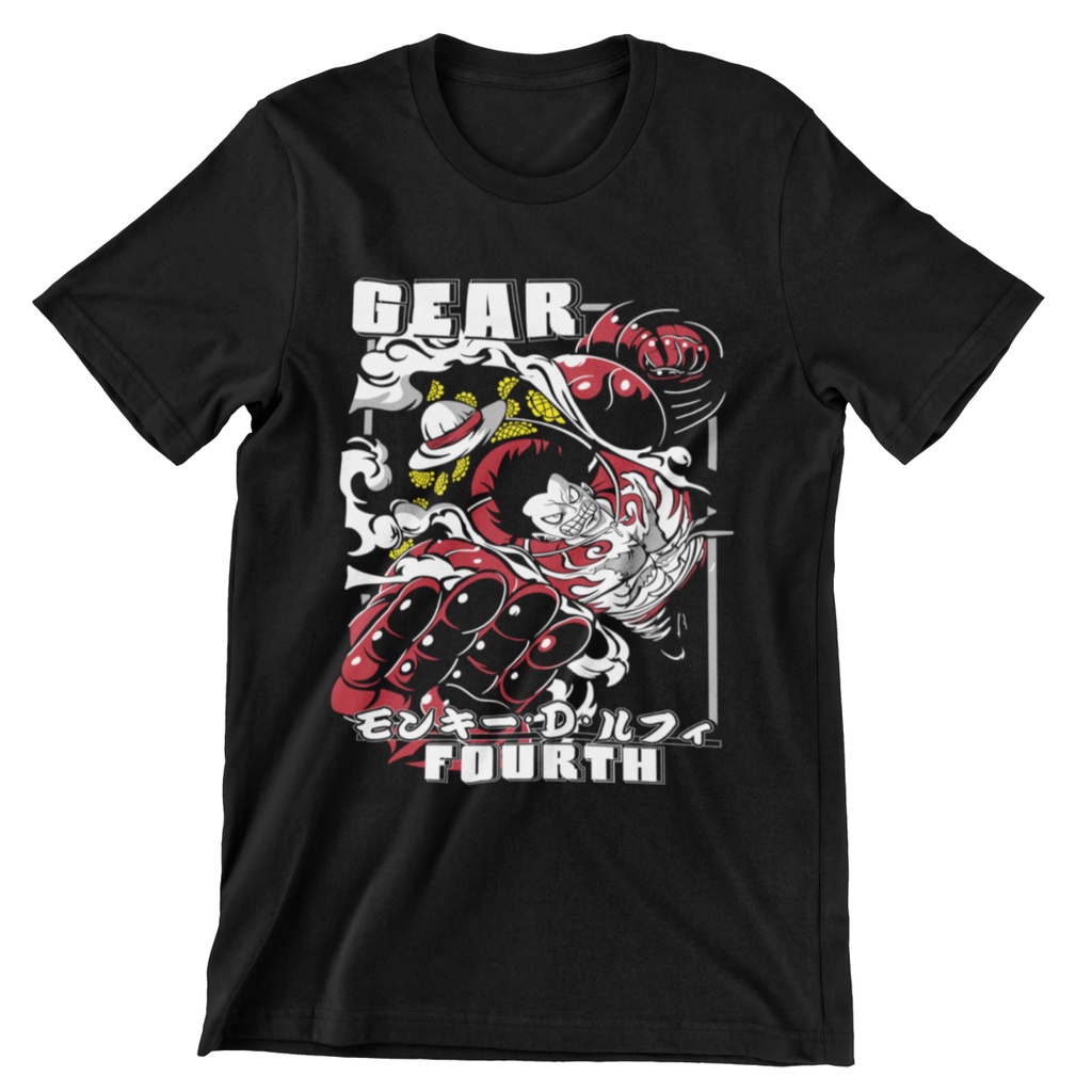KATUN BA059 Luffy One Piece Gear Fourth Anime T-Shirt, 30s Combed ...