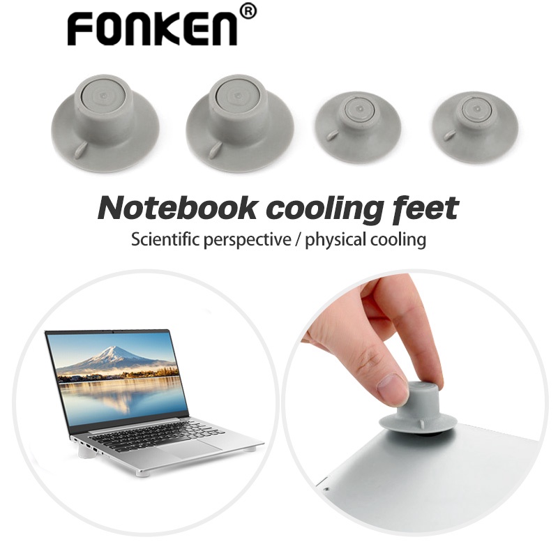 FONKEN 4pcs Laptop Stand Feet Heat Reduction Pad For Computer laptop ...