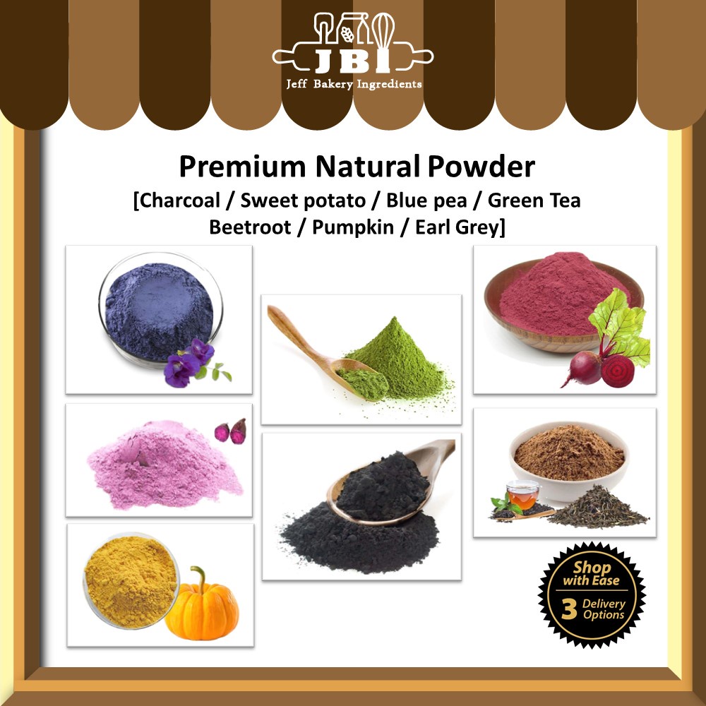 (Buy 1 FOC 1) Natural Powder 50g Food grade Colouring Flavouring Powder ...