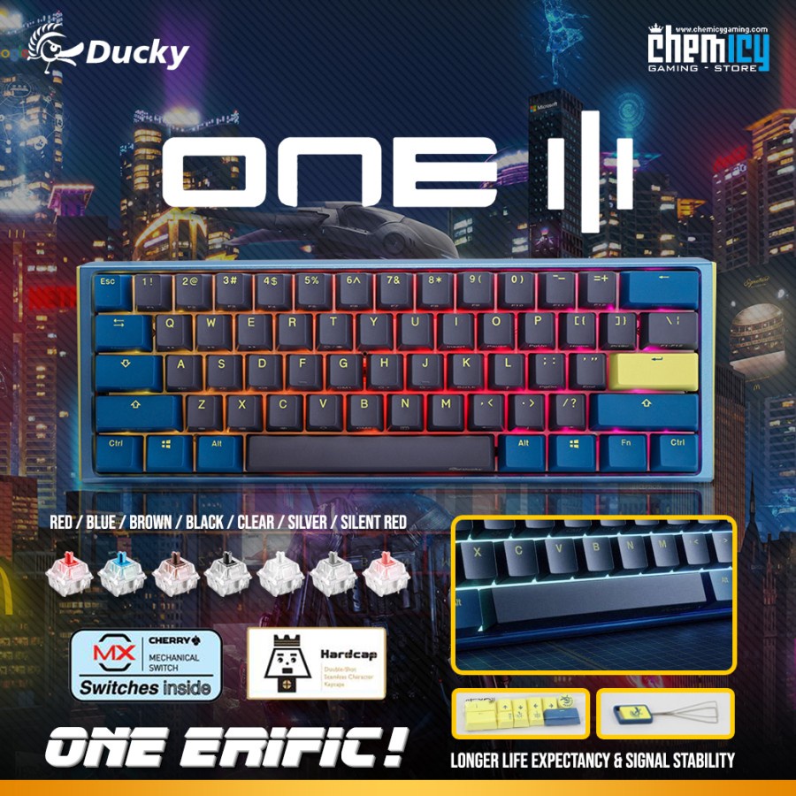 Ducky One 3 Mini DayBreak 60% Hotswap RGB Mechanical Gaming Keyboard ...