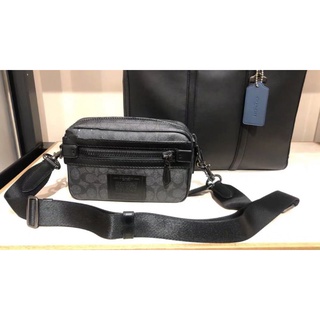 SpreeSuki - Coach Men Crossbody Bag In Gift Box Flight Bag In Signature  Crossbody Bag Mahogany Brown # F54788